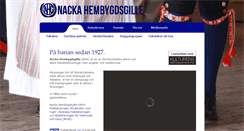 Desktop Screenshot of nackahembygdsgille.se